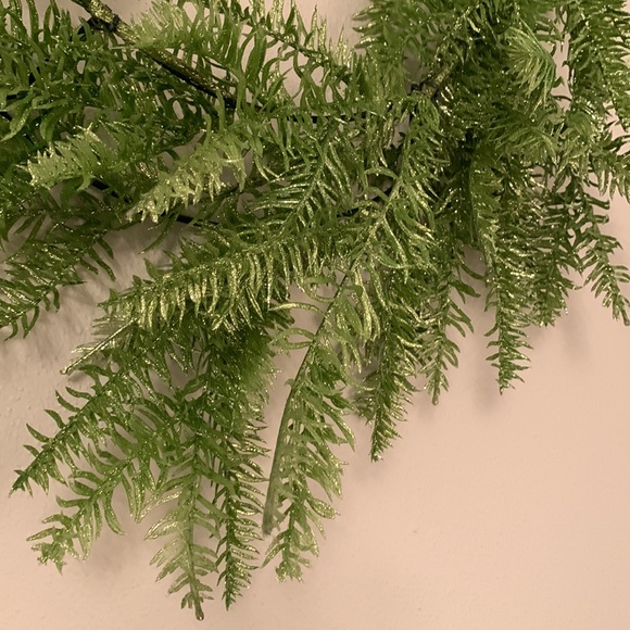 Christmas Modern Shimmering Faux Greenery Wreath for Winter 24” Round - Picture 2 of 11